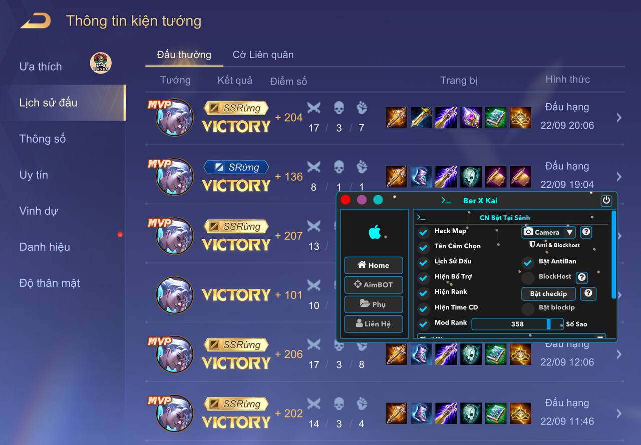 IOS CHẤP TỐ + KÍN BER X KAI